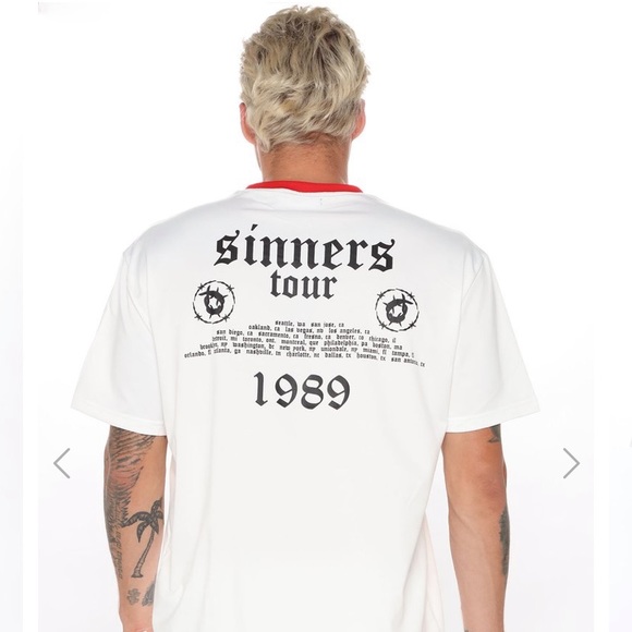 Sinners tour short sleeve tee